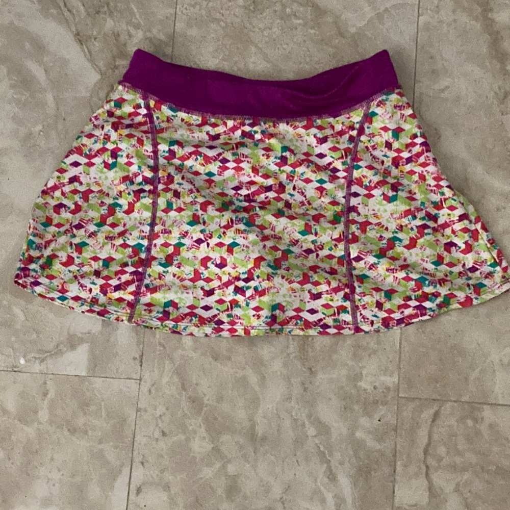 Multi-color swim suit skirt